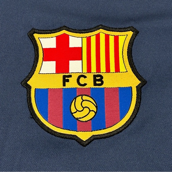 FC Barcelona Navy Blue Official FCB Futbol Athletic Soccer Jersey Adult Sizes - Picture 2 of 12